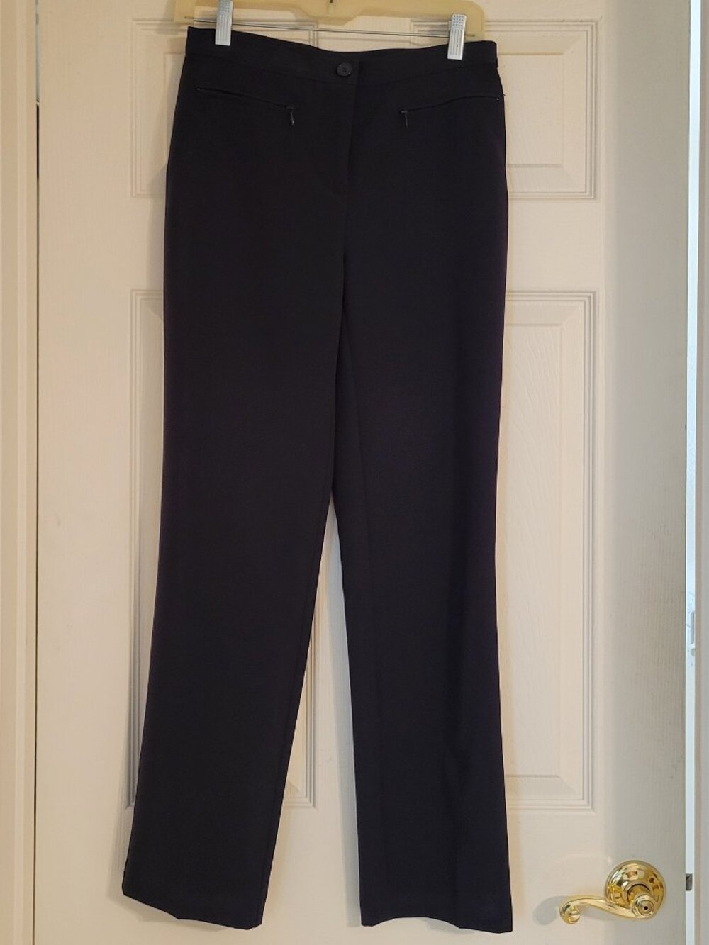 Conrad C Proportion Petite Stretch Black Pants, Size 2,